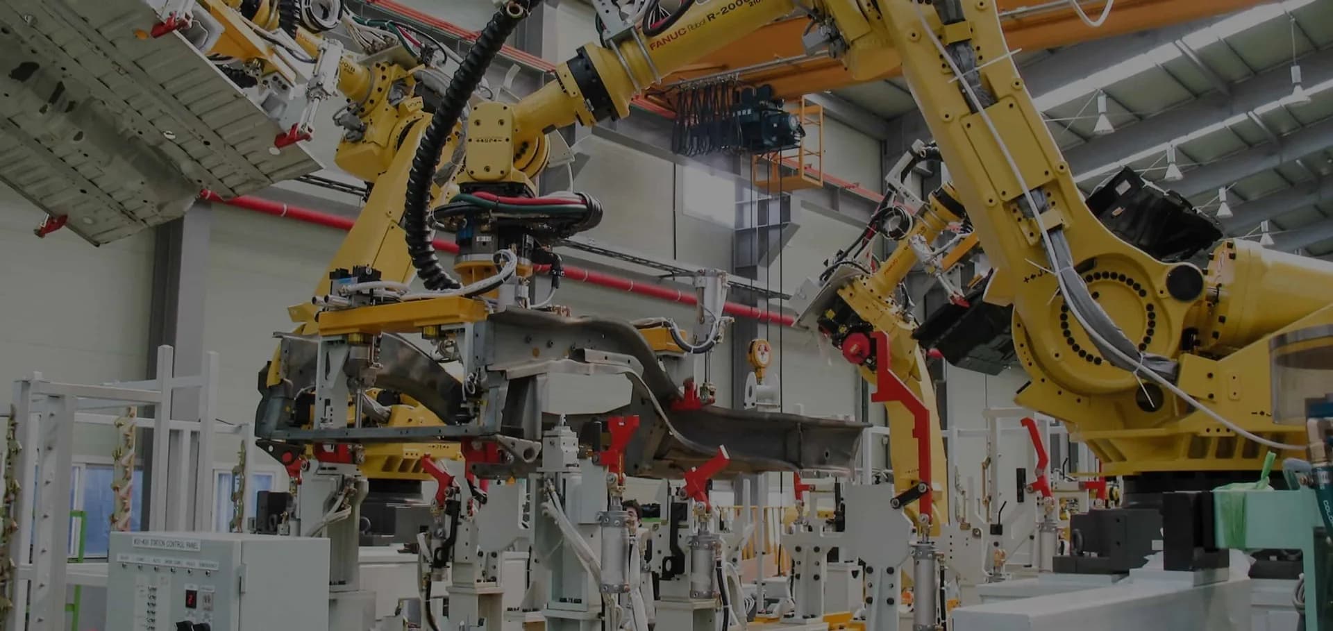 Industrial robotic automotive body shop